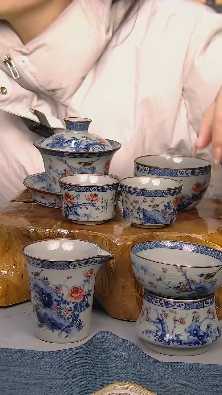 【闪购商品】6件套陶瓷茶具家用简装系列  