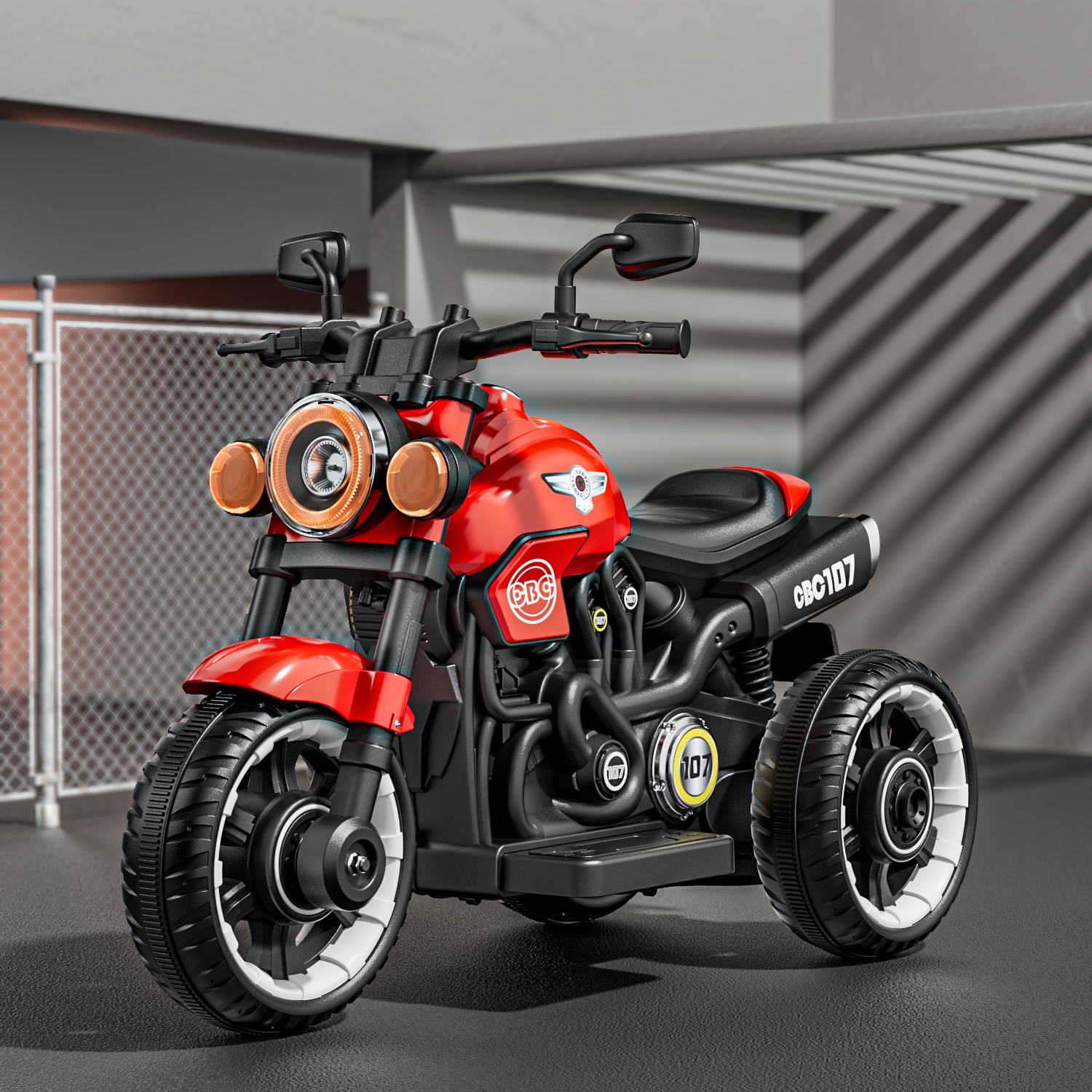 儿童电动摩托车哈雷摩托三轮车双驱超大电瓶充电带遥控1-9岁可玩