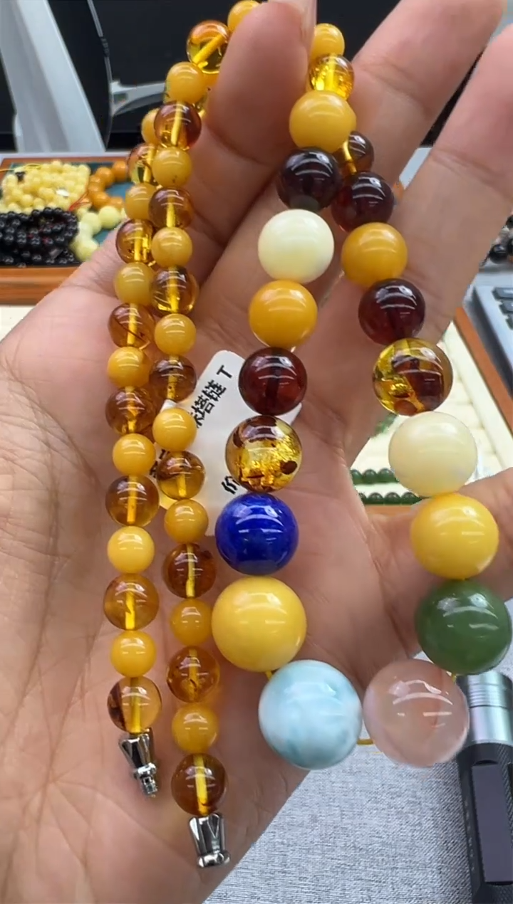 【闪购商品】琥珀颈饰未镶嵌893秒拍号