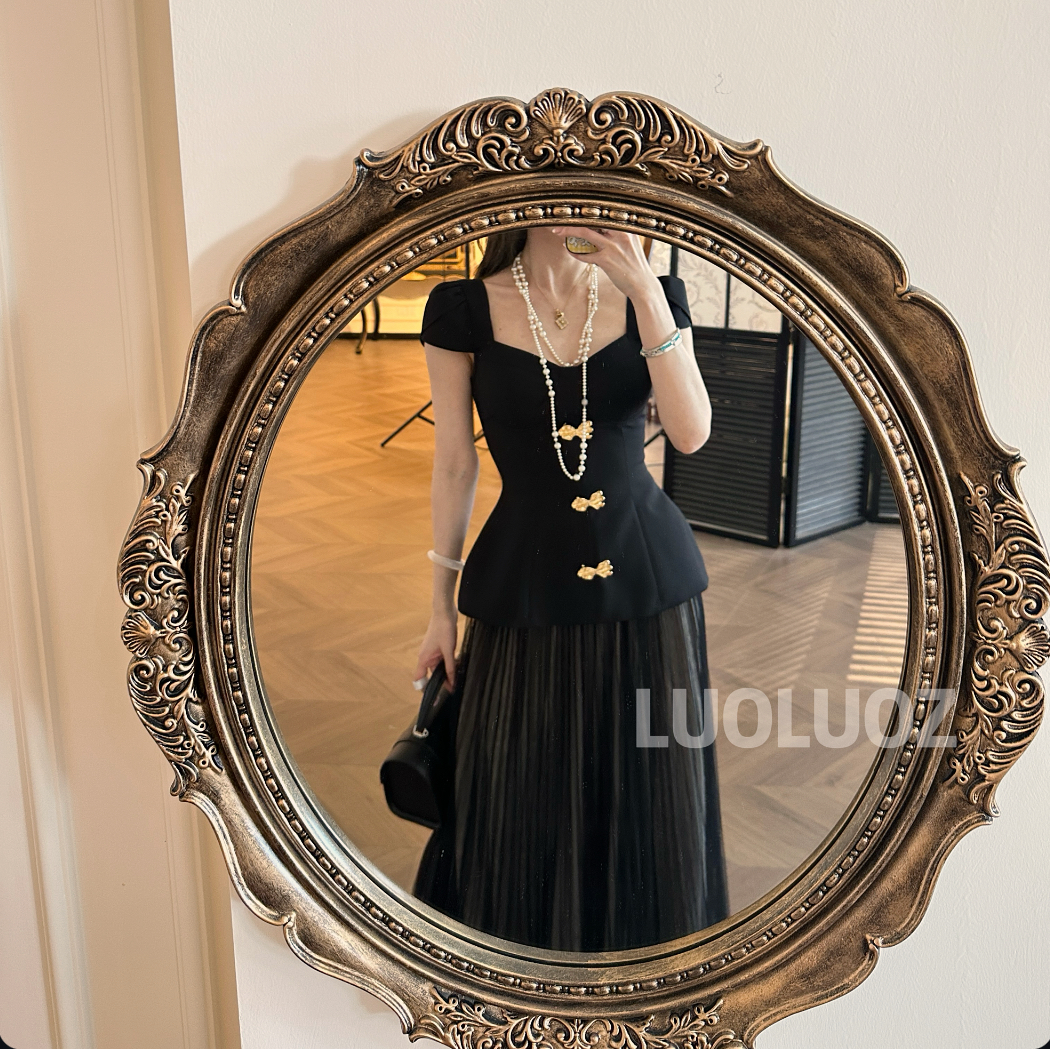 【现货】LUOLUOZ【流云织梦】气质绝美上衣＋时尚半身裙两件套JF622