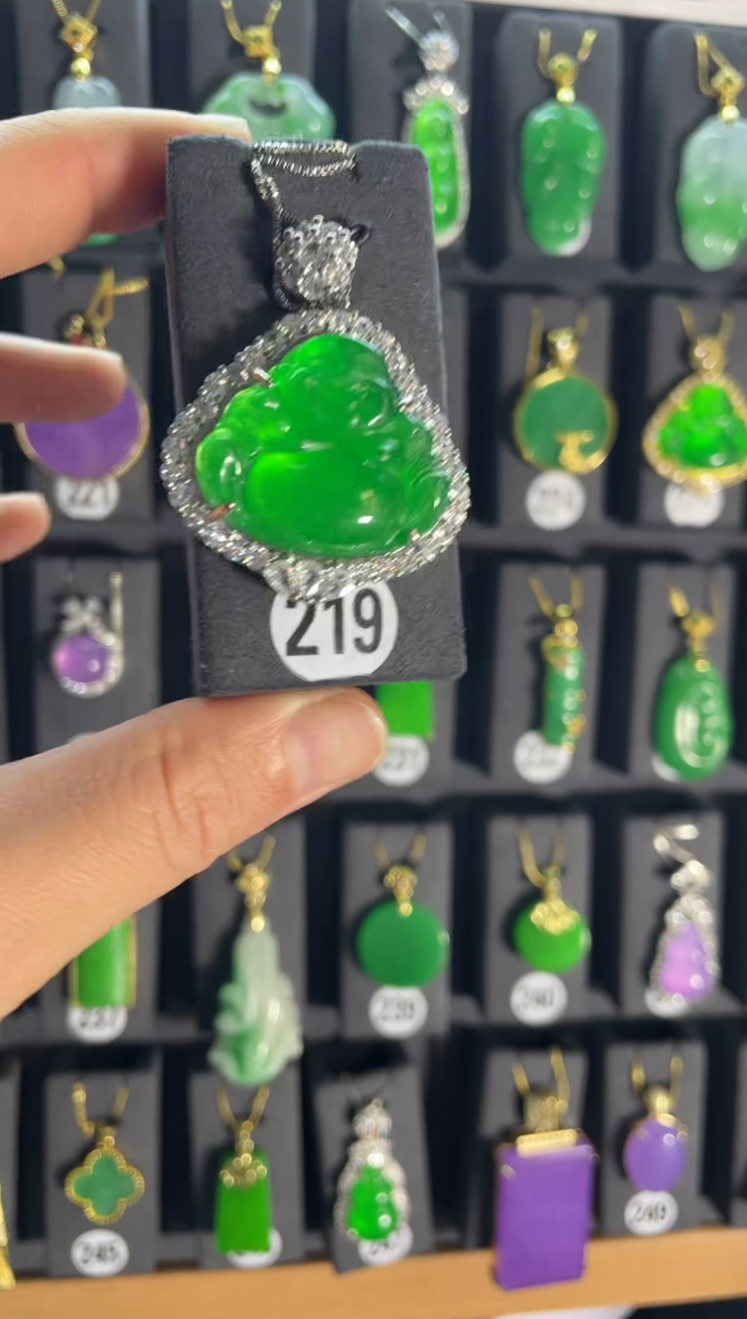 【闪购商品】翡翠颈饰银S925镶嵌219....