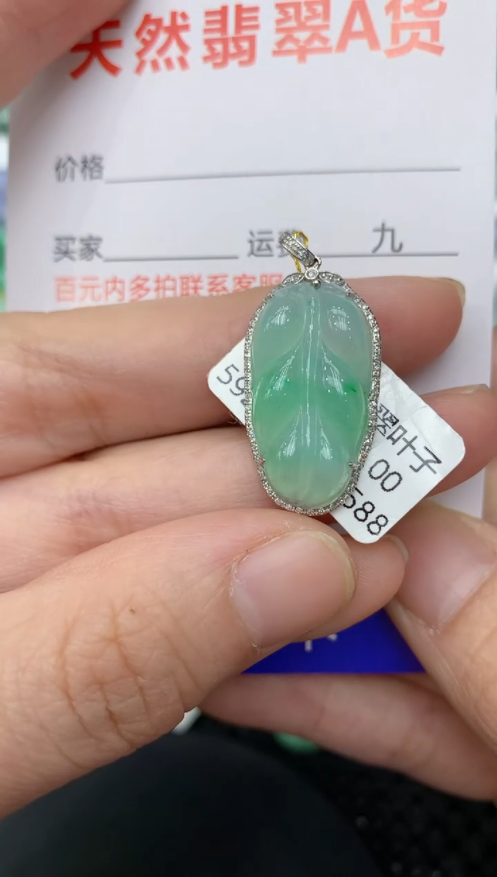 【闪购商品】翡翠颈饰18K金镶嵌11111111