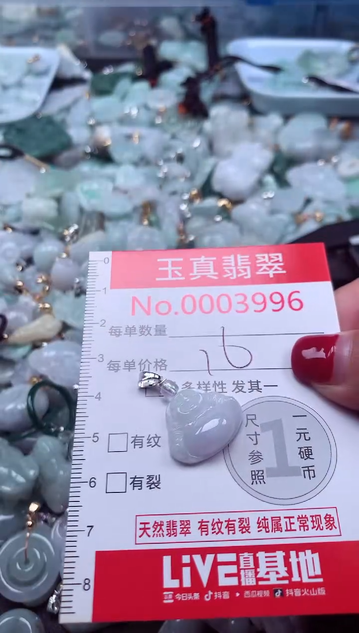 颈饰未镶嵌翡翠3996