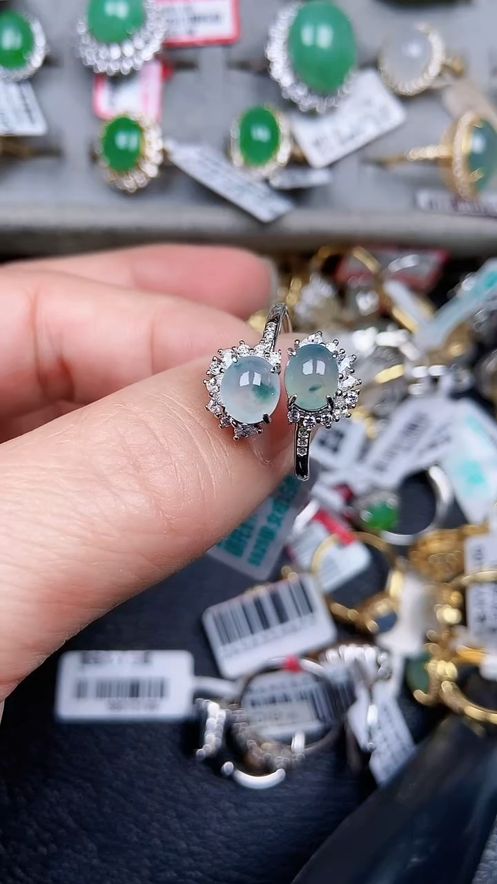 颈饰银S925镶嵌翡翠0236