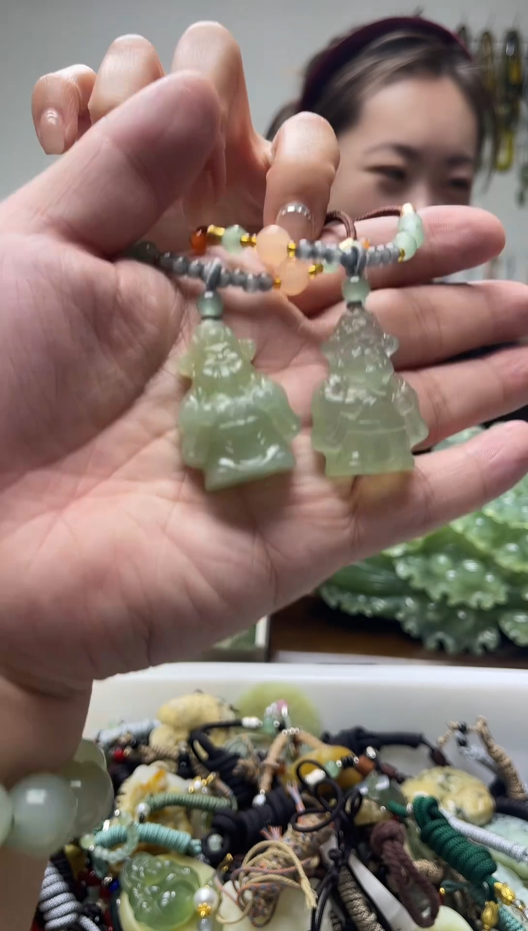 未镶嵌岫玉颈饰多样性发货 拍一发一