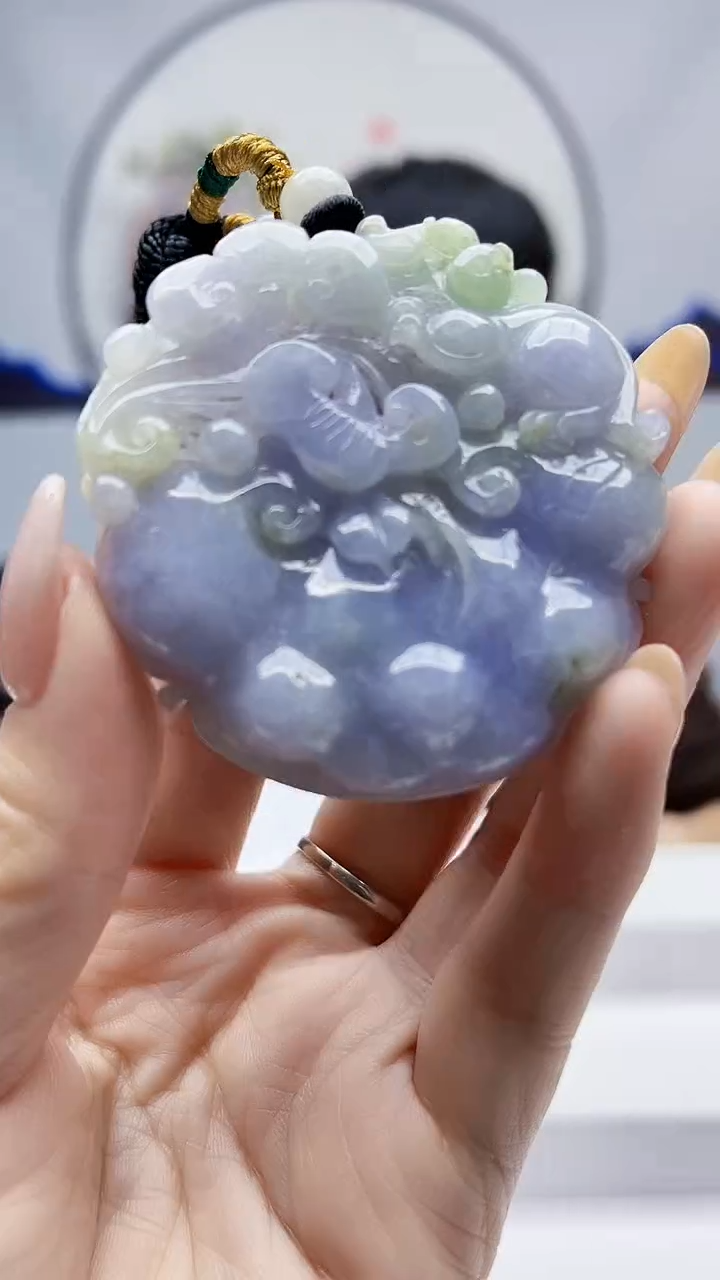 未镶嵌定制翡翠毛货挂件46