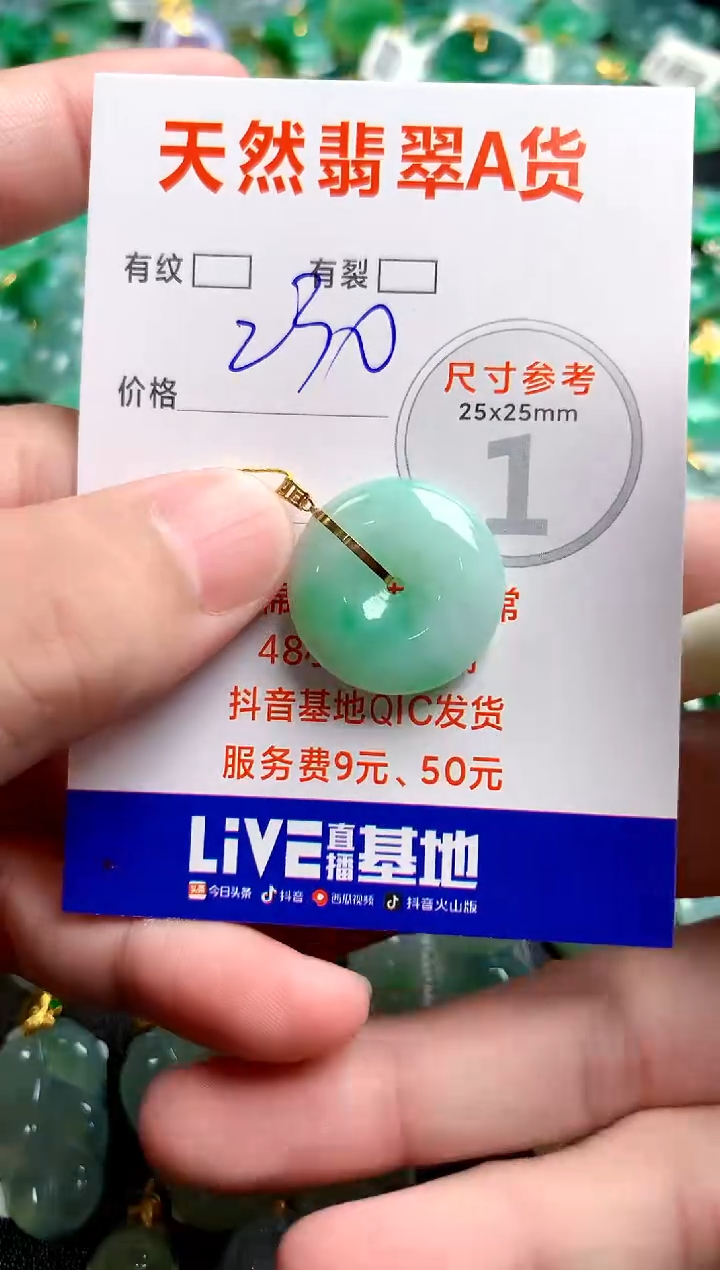 翡翠18K金镶嵌颈饰0195346172