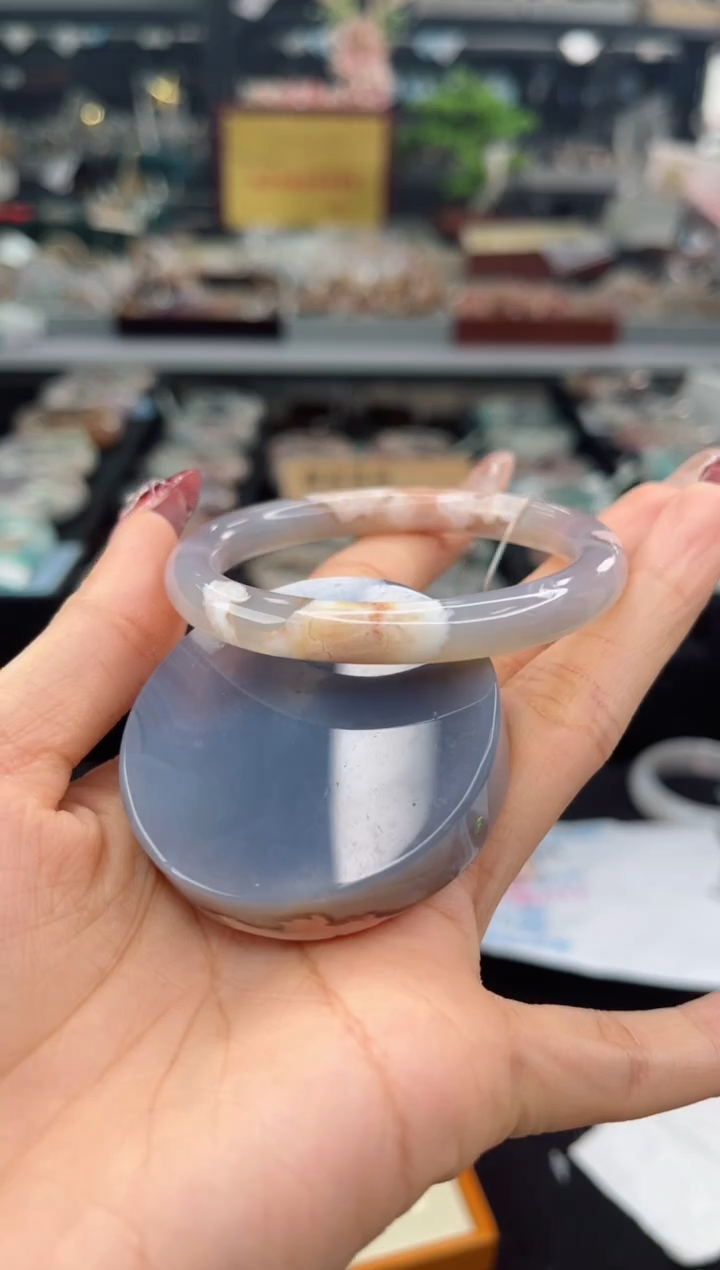 【闪购商品】石英质玉手镯未镶嵌53圈口（赠品镯心）3590102