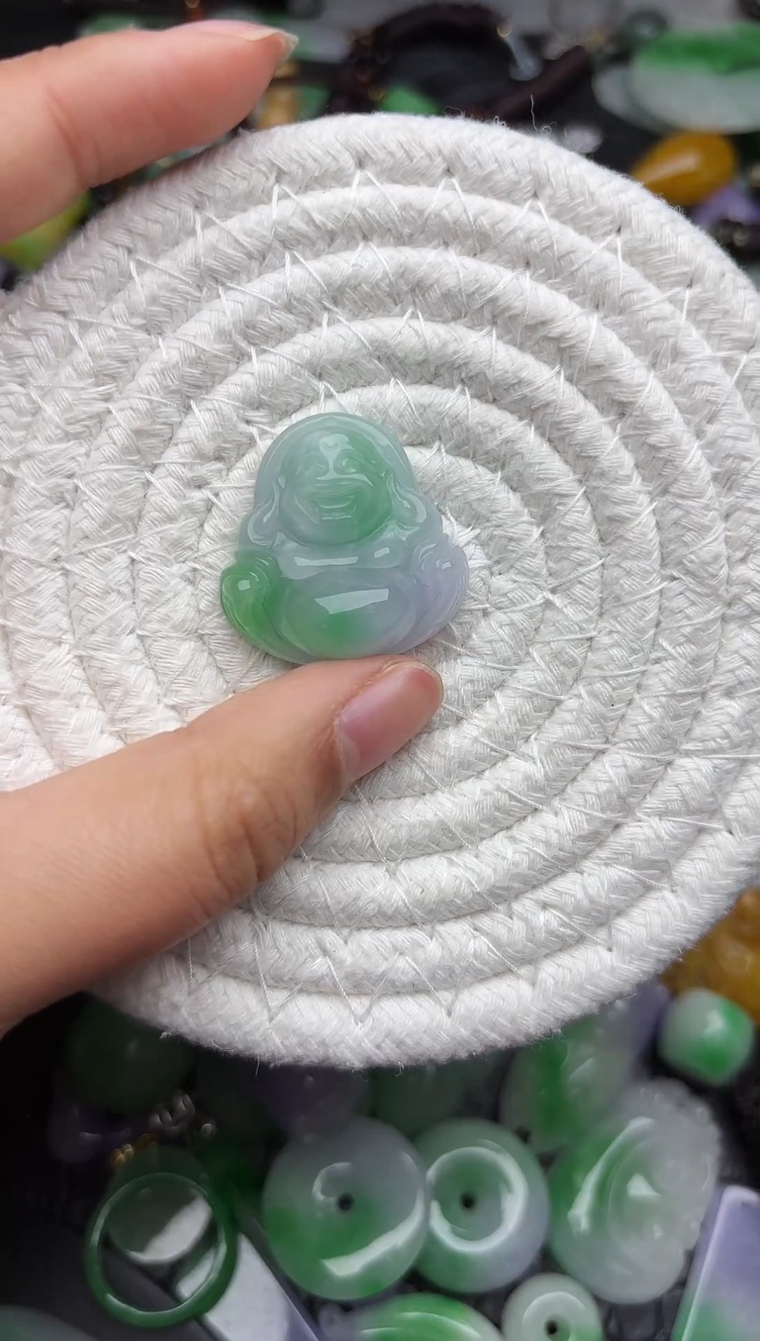 颈饰未镶嵌翡翠缅甸翡翠吊坠