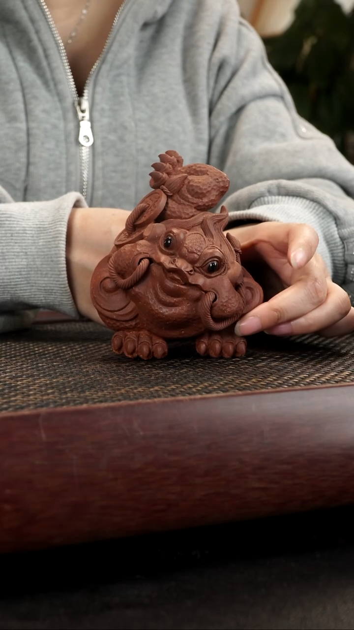 【闪购商品】紫砂茶宠翘脚金蟾