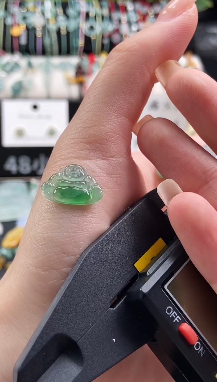 翡翠未镶嵌颈饰佛公