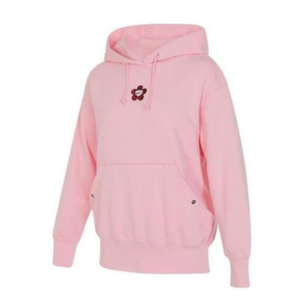 【余北北】Nike SS24 连帽长袖印花卫衣 女款 粉色 HF1135-631