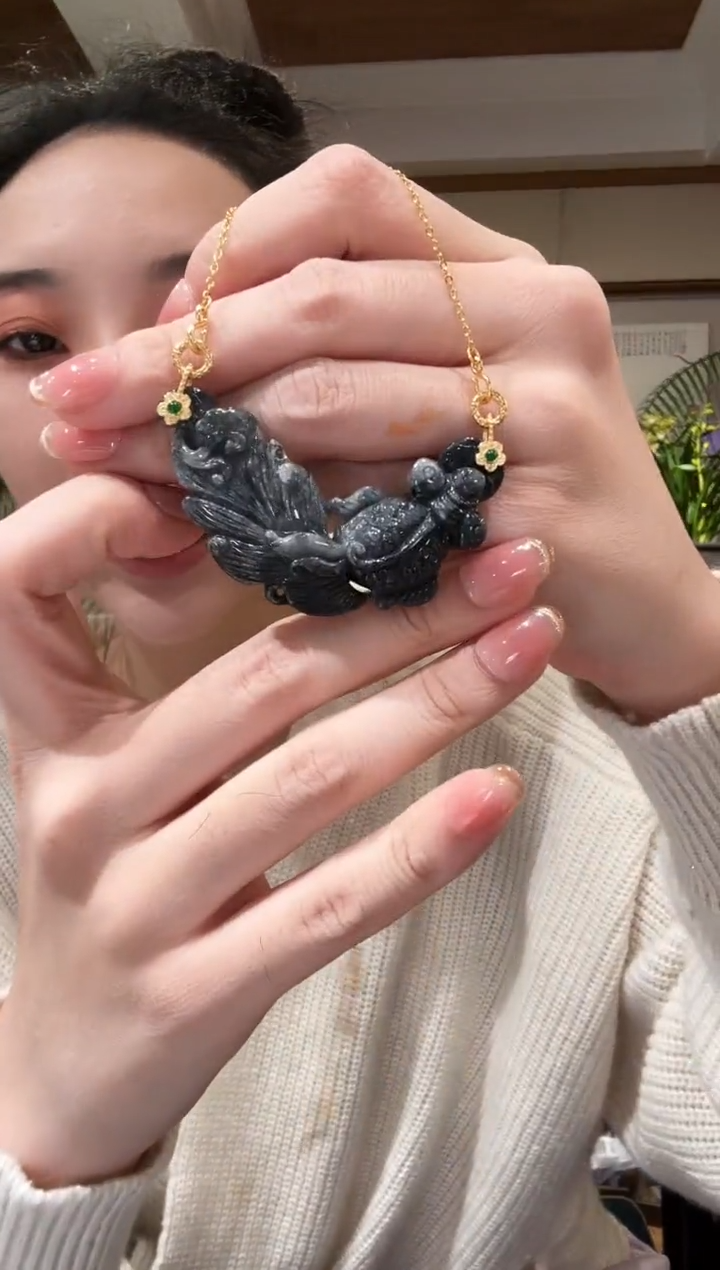 【闪购商品】翡翠颈饰未镶嵌国风