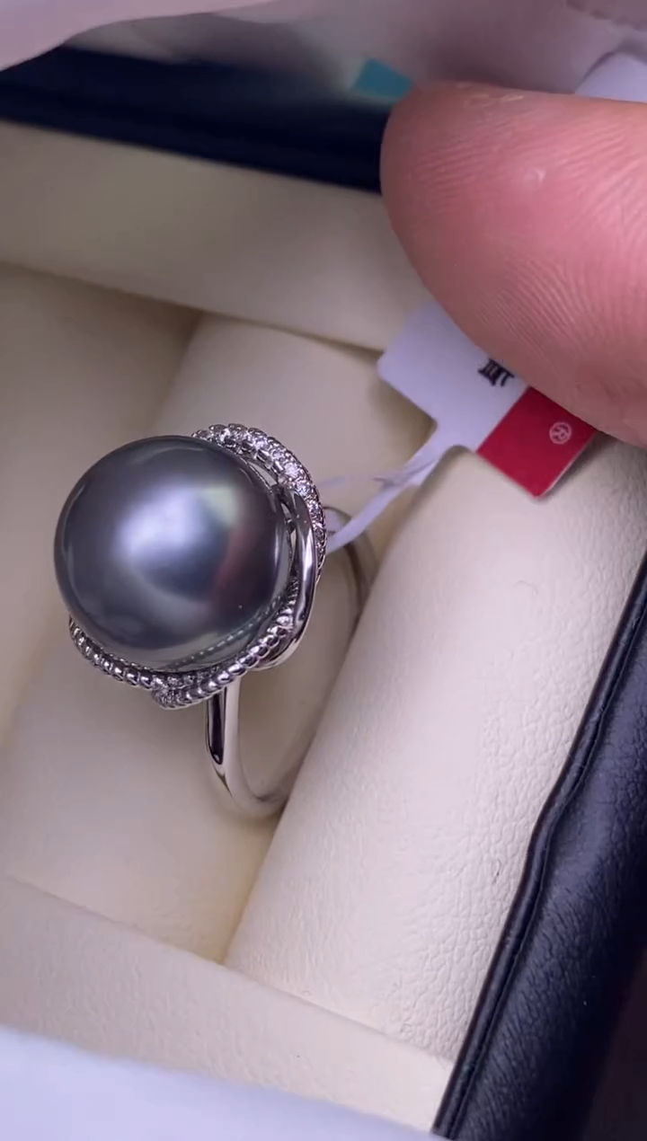 【闪购商品】海水珍珠戒指银S925镶嵌1