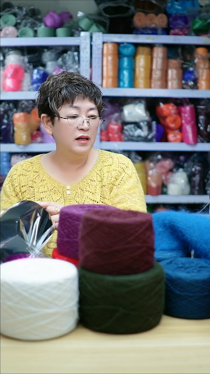 羊绒欢姐手编线A080