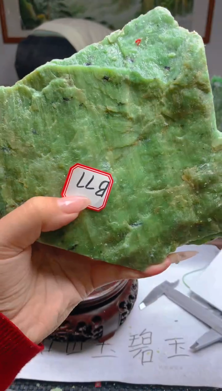 和田玉（碧玉）未镶嵌珠宝半成品77