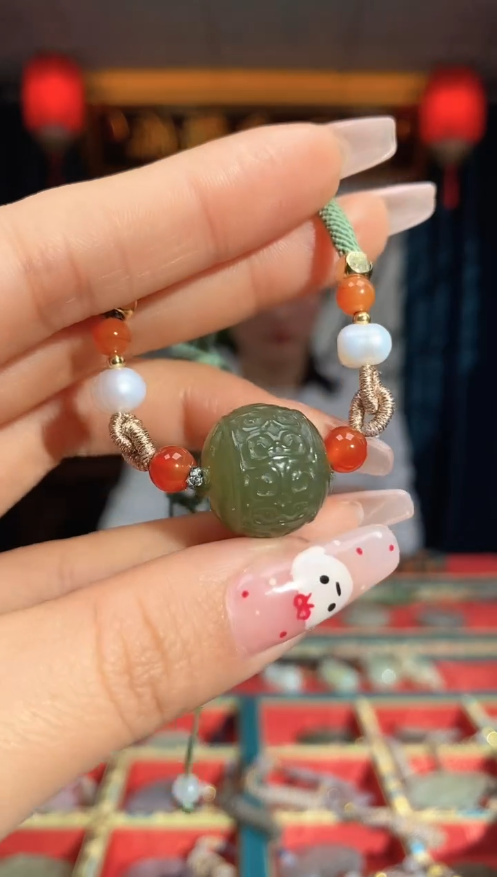 【闪购商品】和田玉颈饰未镶嵌转运珠