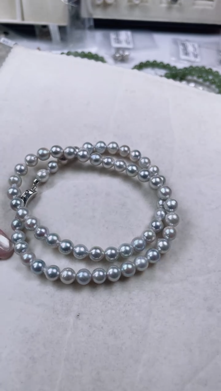 【闪购商品】海水珍珠项链银S925镶嵌a618