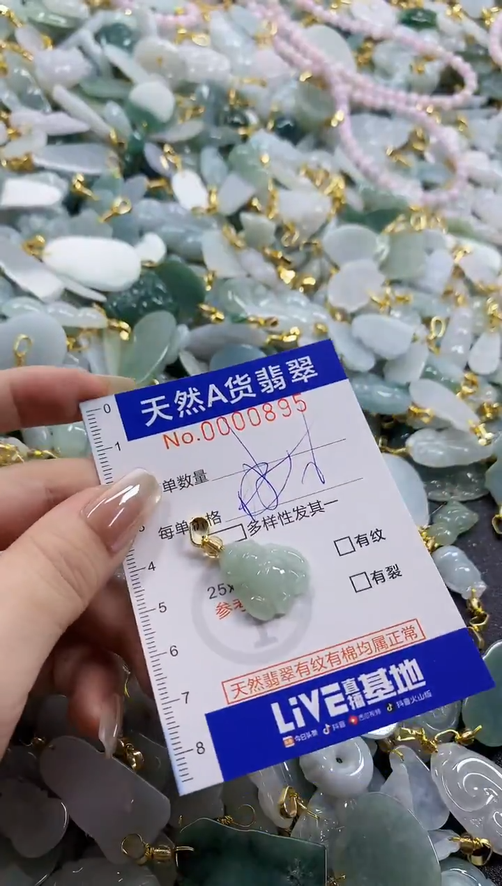 颈饰未镶嵌翡翠天然A货翡翠