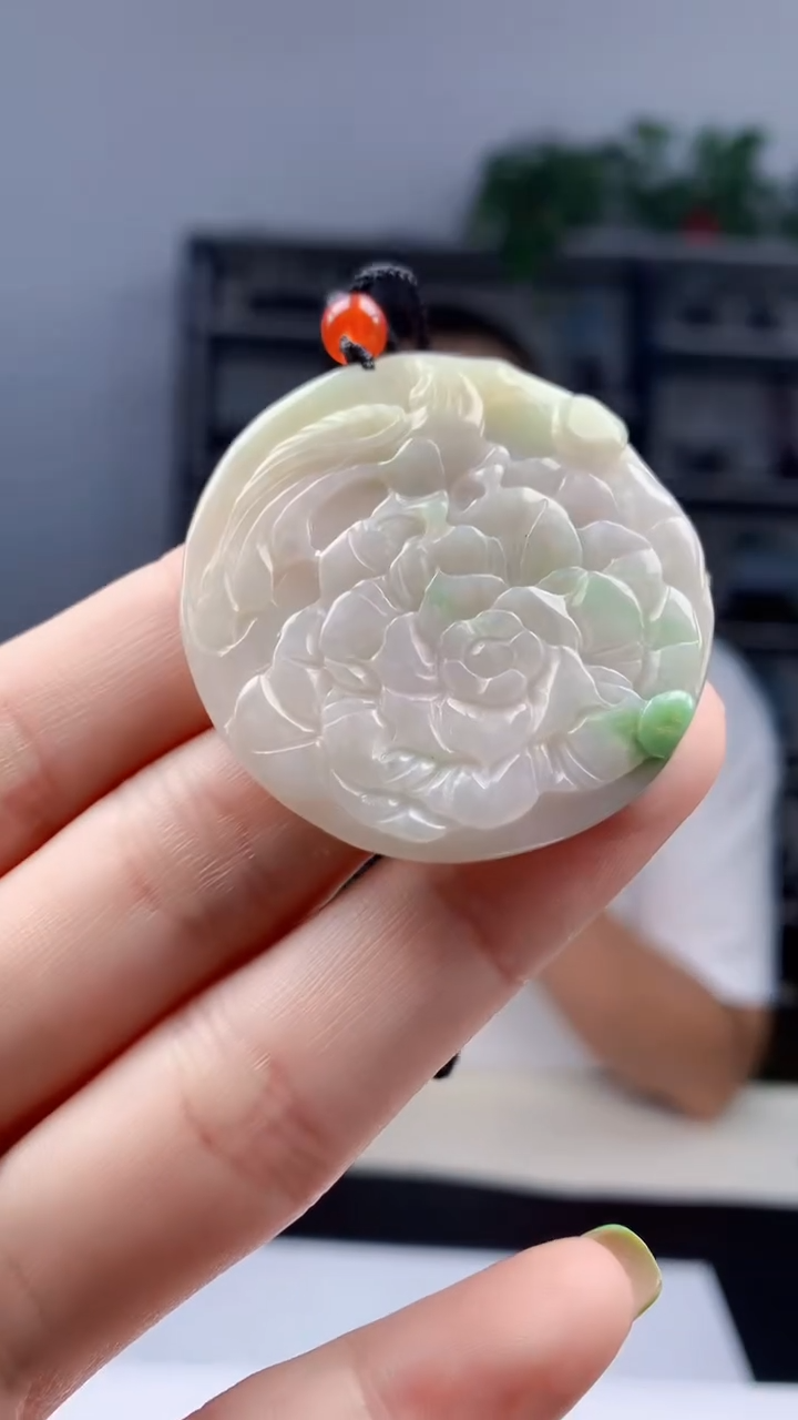 翡翠未镶嵌颈饰1119ry-jj挂件1