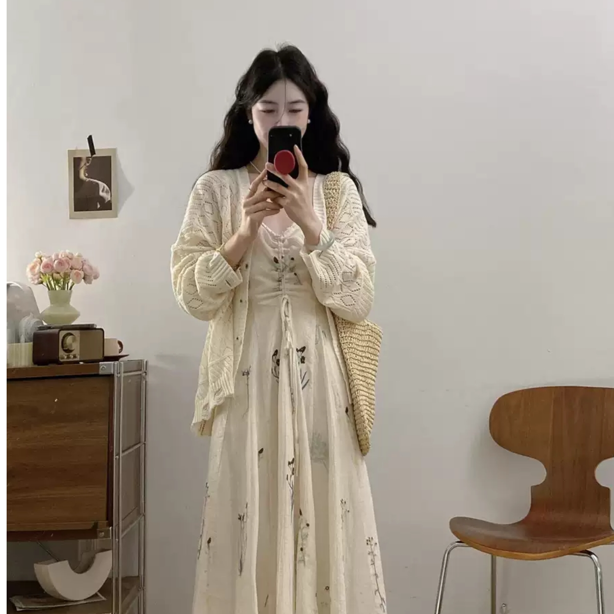 秋冬新款反季连衣裙套装当季新款