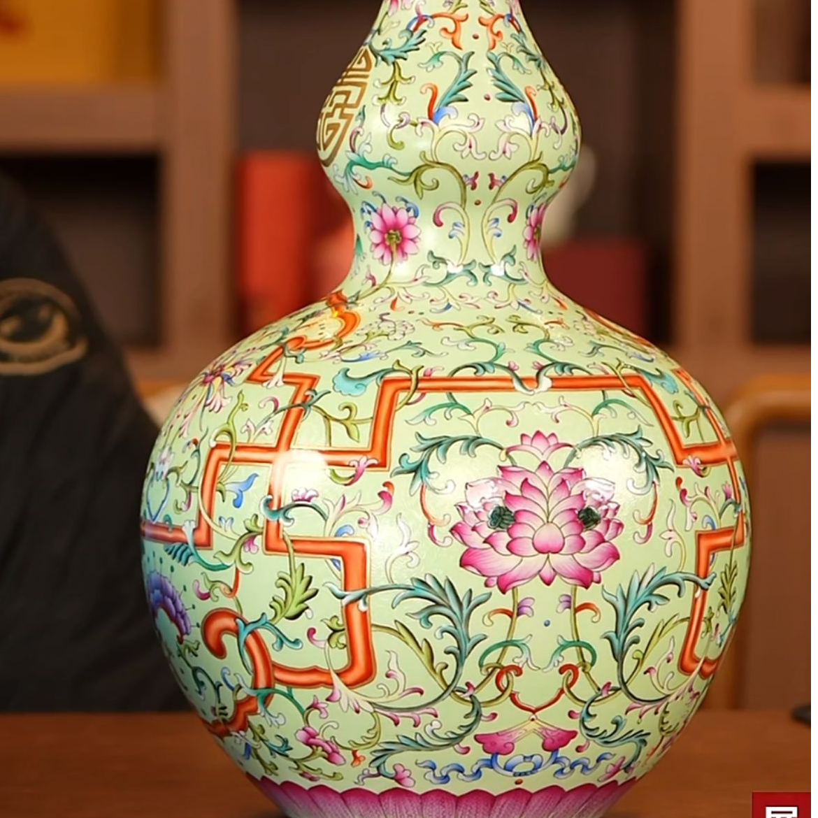 【央广非遗】古窑御器扒花万寿连延葫芦瓶 茶道