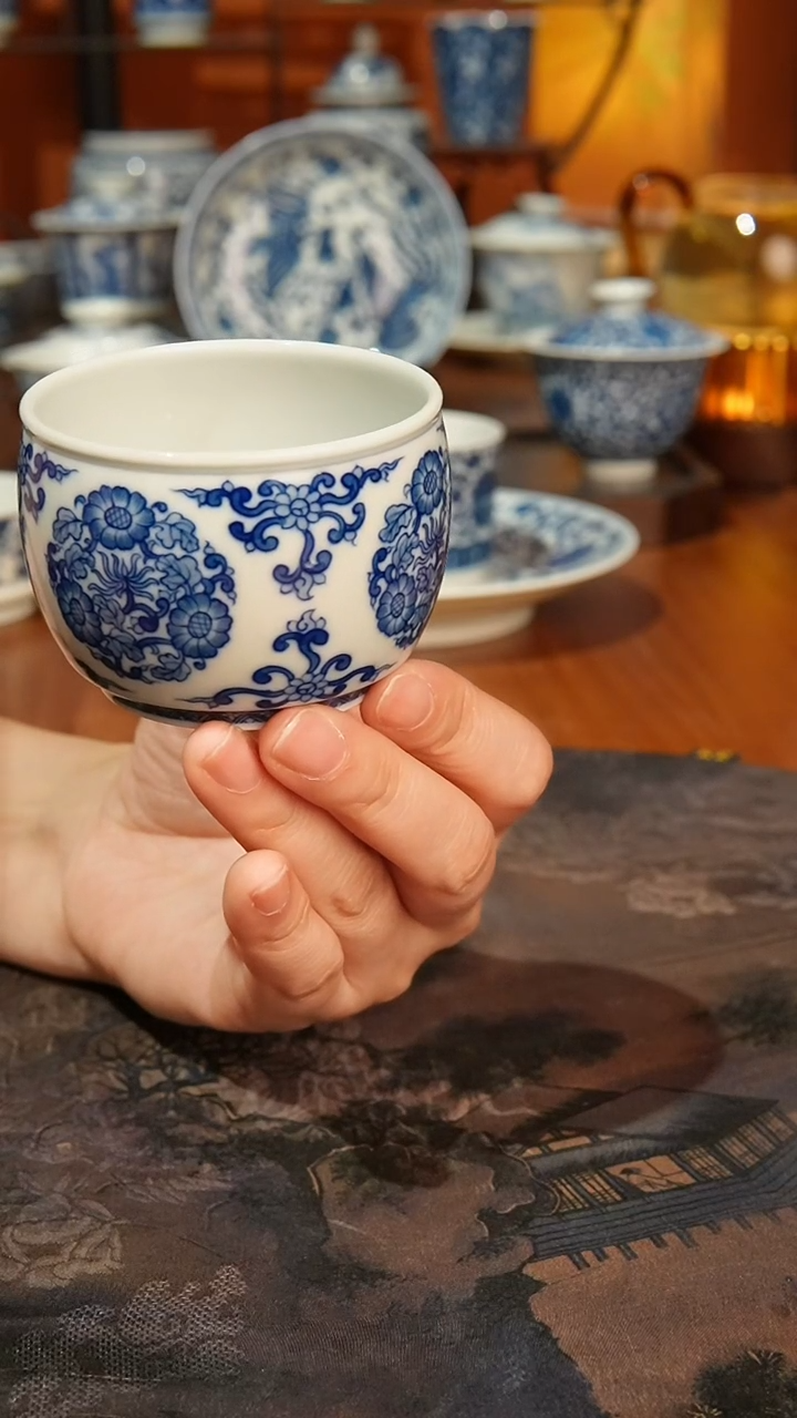 【闪购商品】景德镇镹曰陶柴窑手工手绘茶具