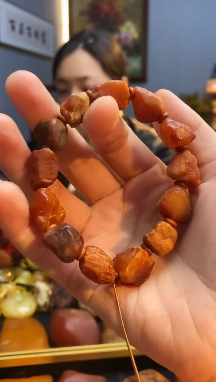 手链琥珀未镶嵌手串