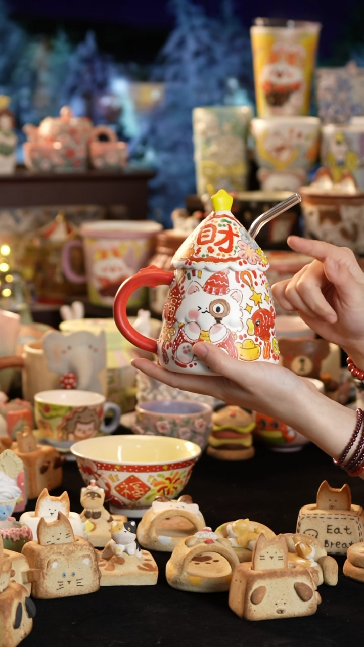 其他陶景德镇釉下彩手绘设计师款陶瓷