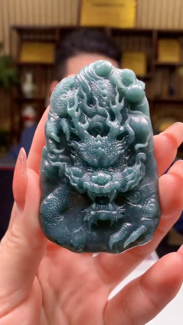 【闪购商品】定制翡翠未镶嵌1071-毛货挂件25