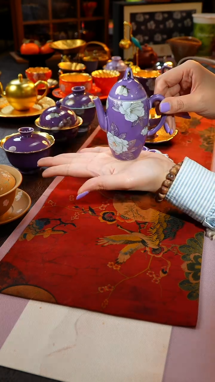 茶杯紫砂【宜景窑系列】盖碗