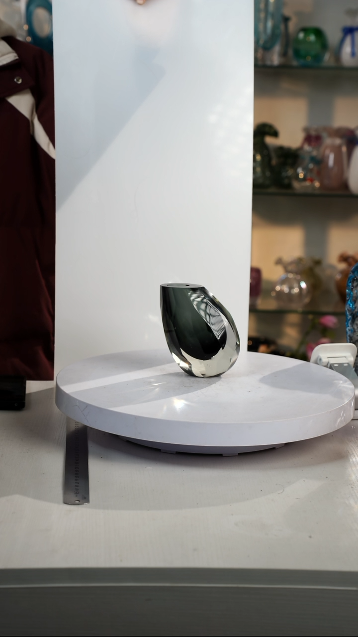 【闪购商品】琉璃【弘扬】高12轻奢琉璃花器微瑕福利