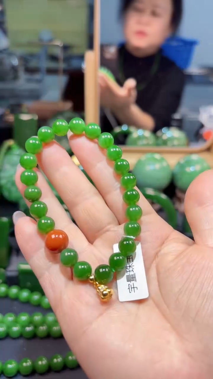 【闪购商品】和田玉（碧玉）手串未镶嵌1
