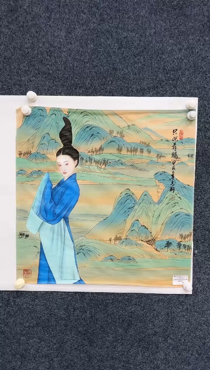 【闪购商品】国画2.8-艺术-冯高翔-卢浮宫原作丝绢14