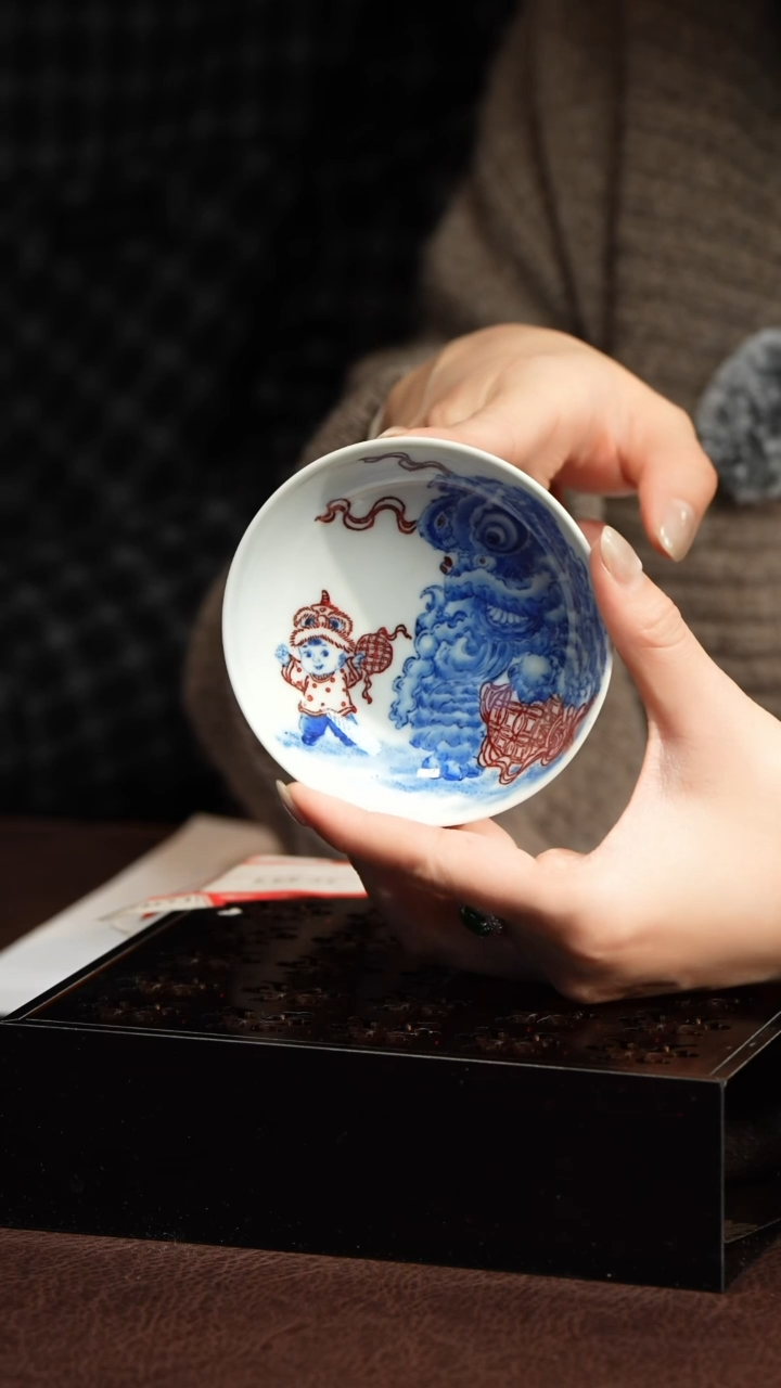 【闪购商品】S狮子婴戏普洱杯S狮子婴戏普洱杯