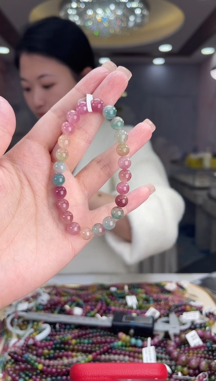 /未镶嵌碧玺7mm+碧玺单圈多样性发货