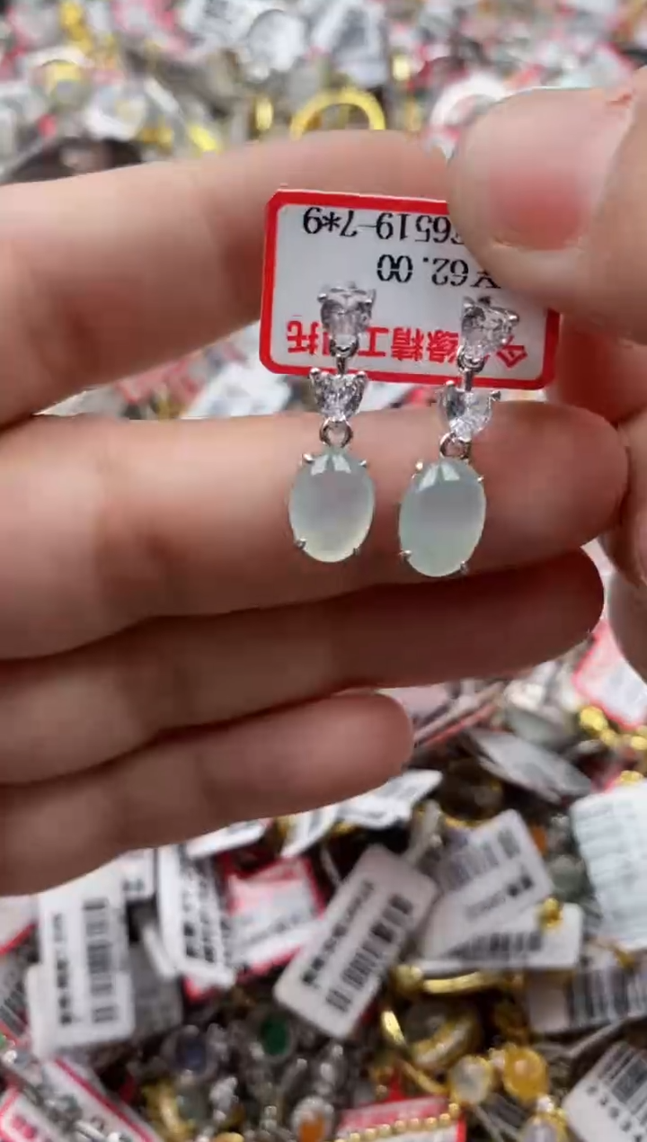 【闪购商品】翡翠戒指银S925镶嵌3333---9