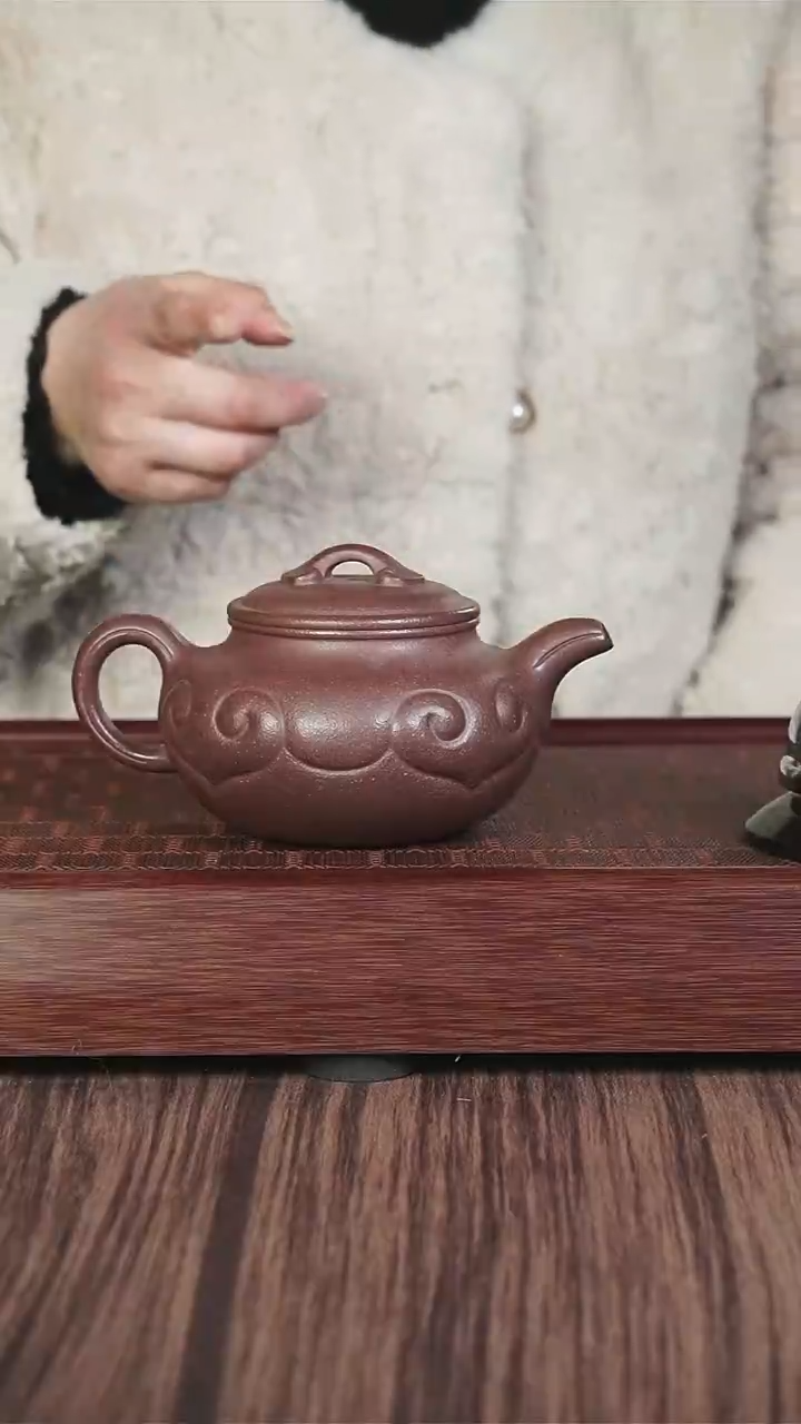 【闪购商品】紫砂茶壶jmt  千禧紫泥 如意仿古