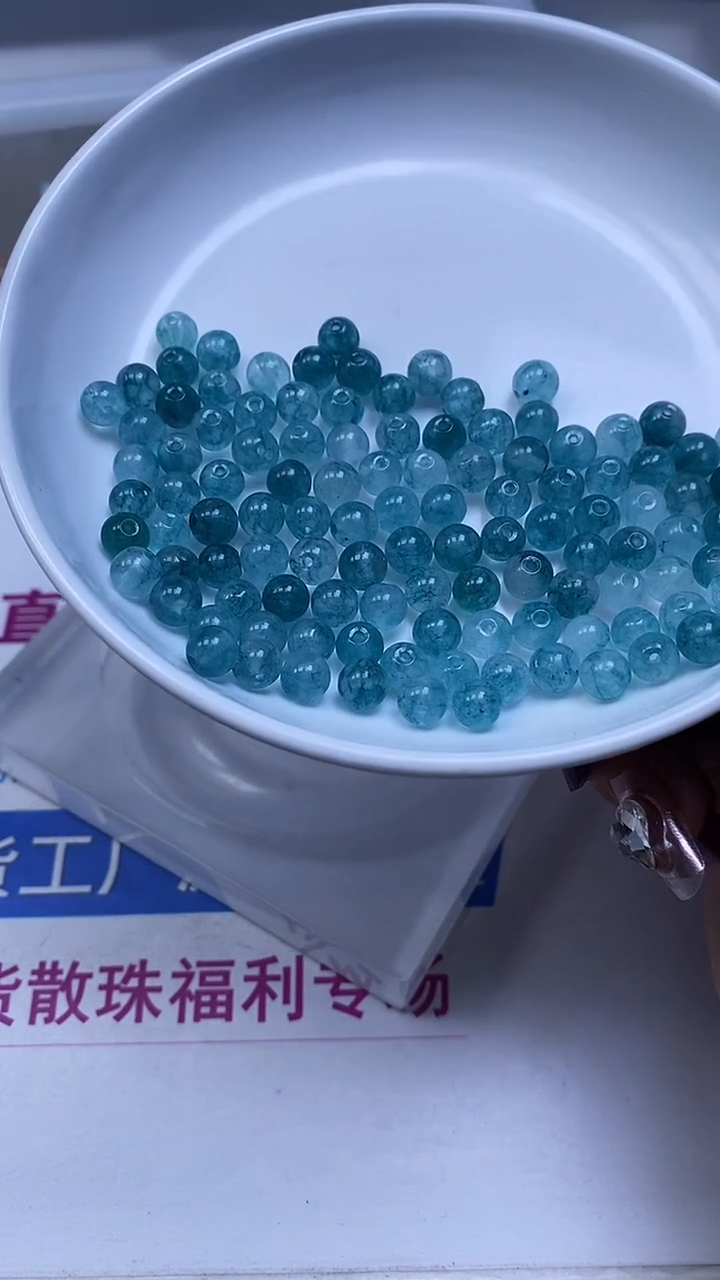 未镶嵌散珠碧玺A1790 帕蓝碧玺6mm30个6.8元