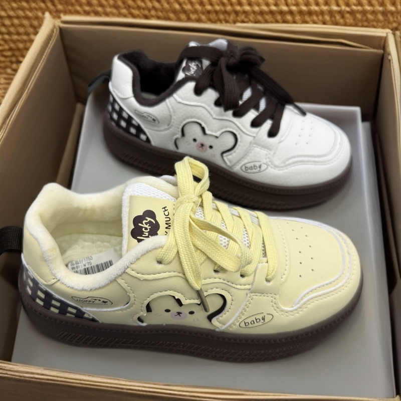 冬季保暖板鞋学生防滑休闲板鞋休闲鞋韩版潮鞋