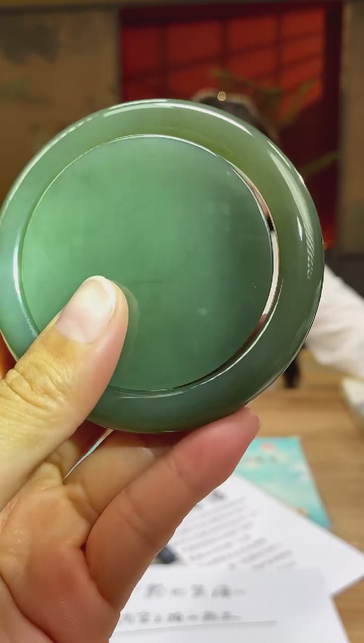 和田玉未镶嵌颈饰d489