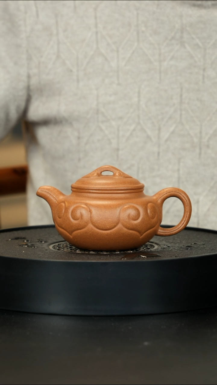 【闪购商品】紫砂茶壶黄龙山黄金段仿古如意大漏