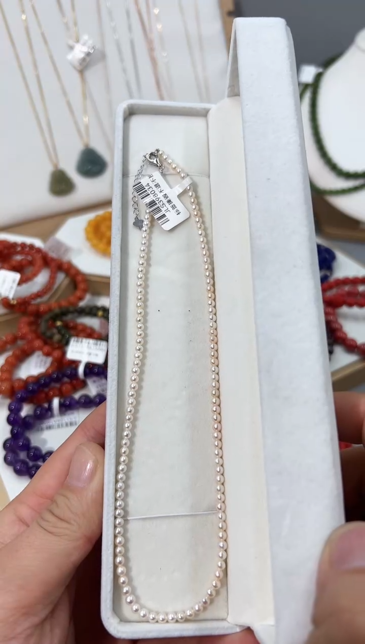 【闪购商品】淡水珍珠颈饰未镶嵌淡水珍珠小米珠颈饰
