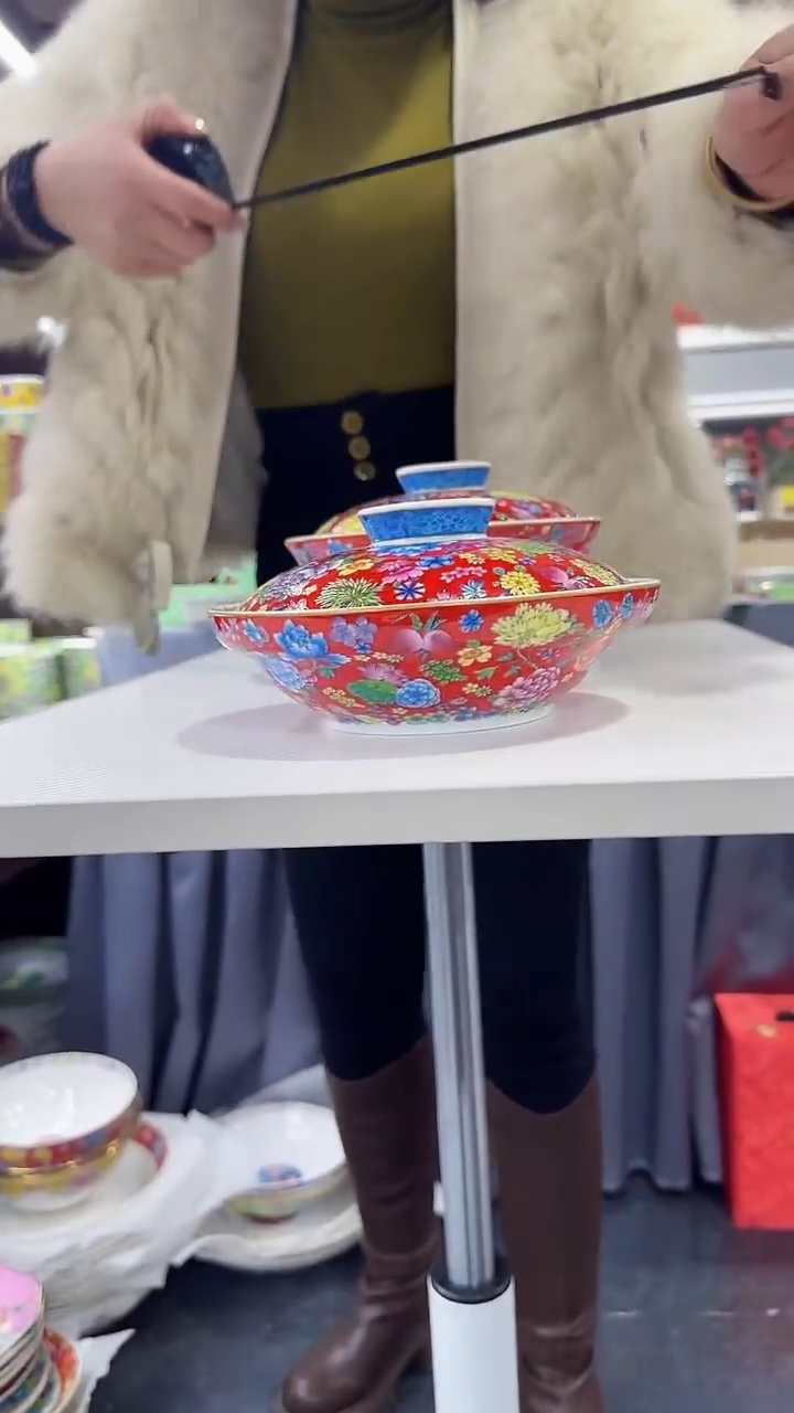 【闪购商品】瓷片 7英寸【盖盘】1个景德镇陶瓷【秦坊】