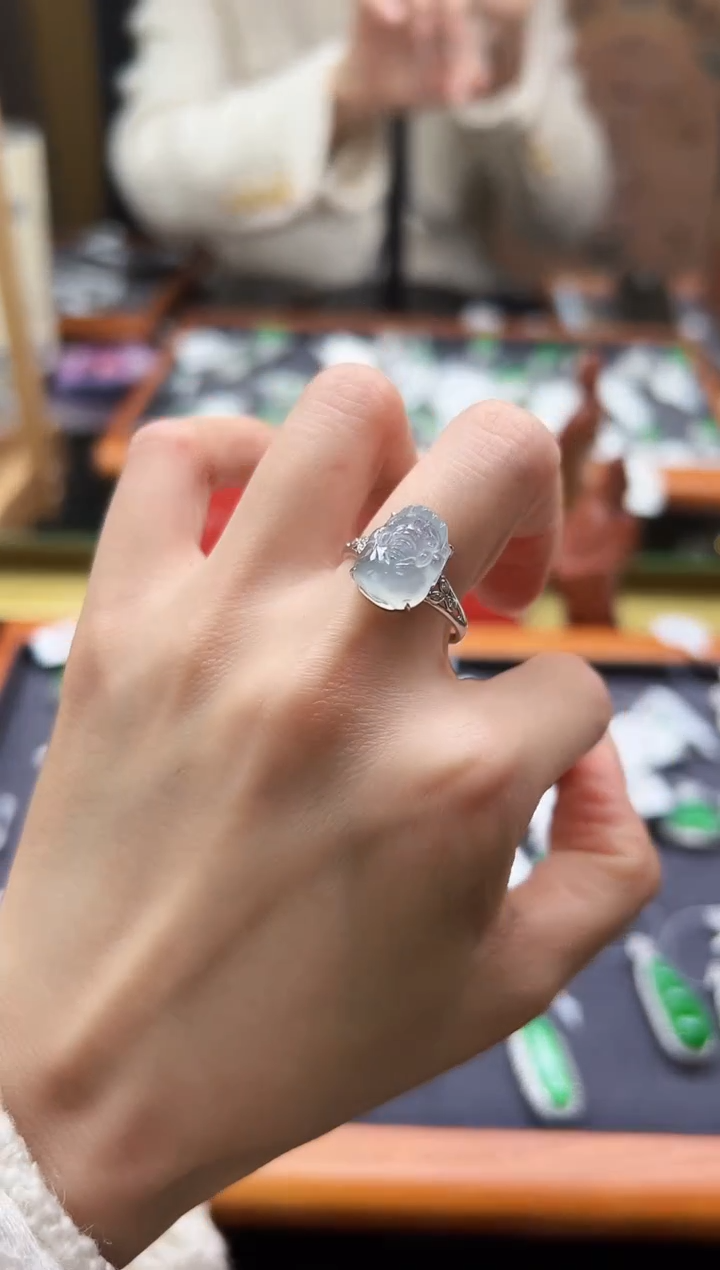 【闪购商品】翡翠戒指18K金镶嵌DFZ0226-50