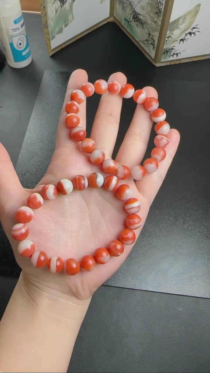 【闪购商品】南红玛瑙手串未镶嵌WY0114138多样性发一