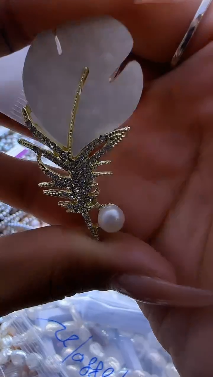 【闪购商品】淡水珍珠胸针未镶嵌548多样性发货 发其一