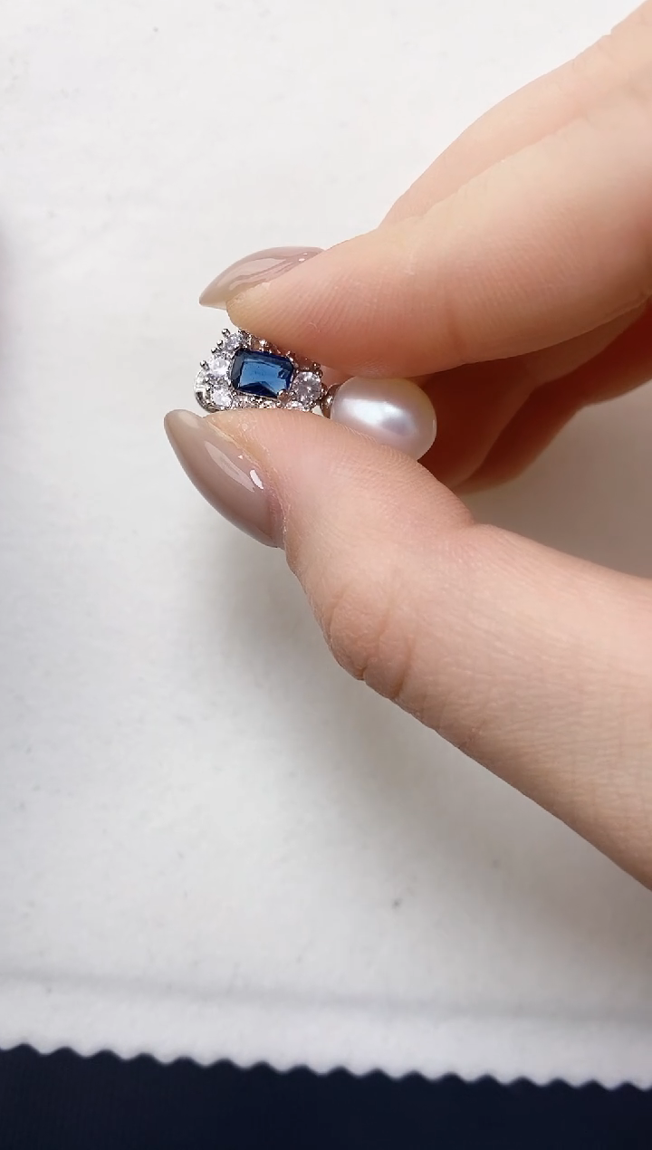 未镶嵌耳饰淡水珍珠ed1054