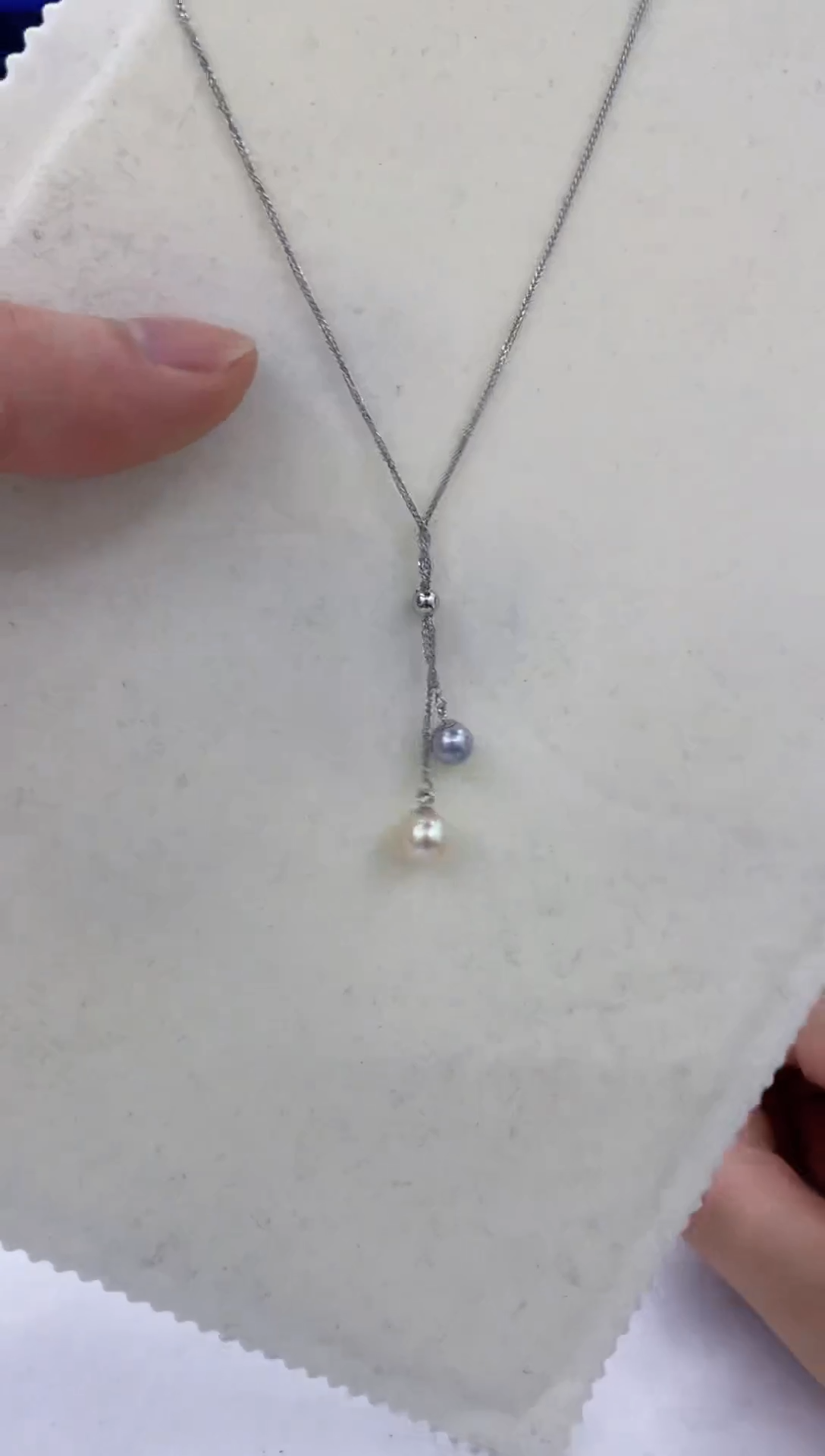 颈饰银S925镶嵌海水珍珠  
