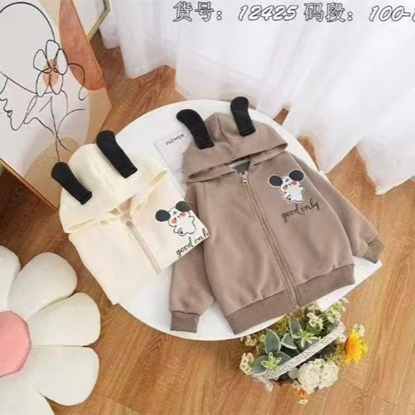 咪咔春款儿童连帽开衫外套（参考衣长）12425/12430